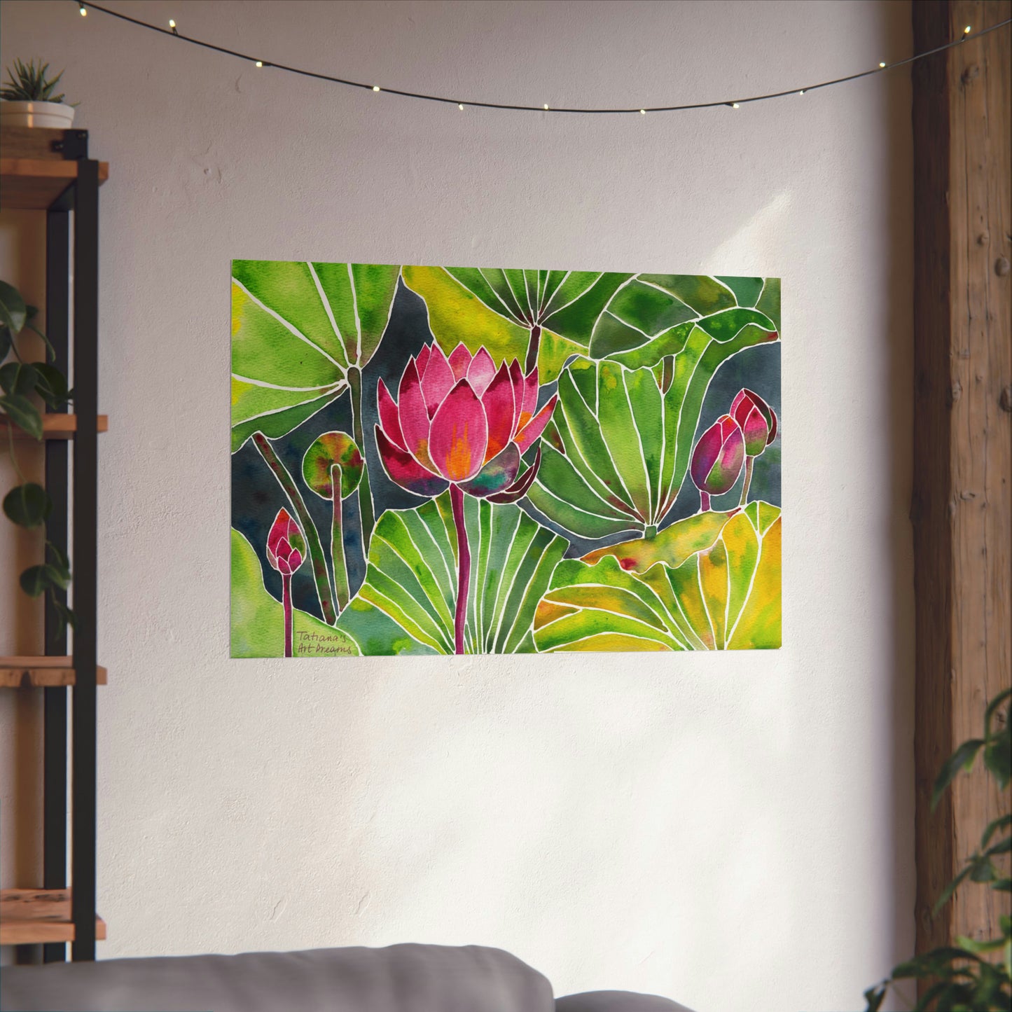 Lotus Oasis. Art Print