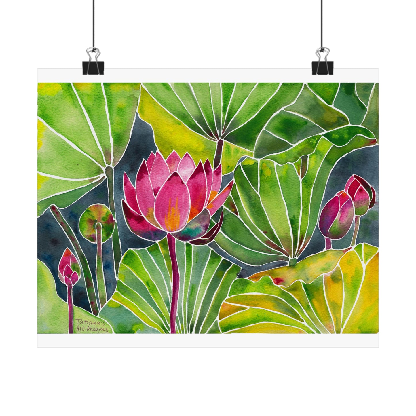 Lotus Oasis. Art Print