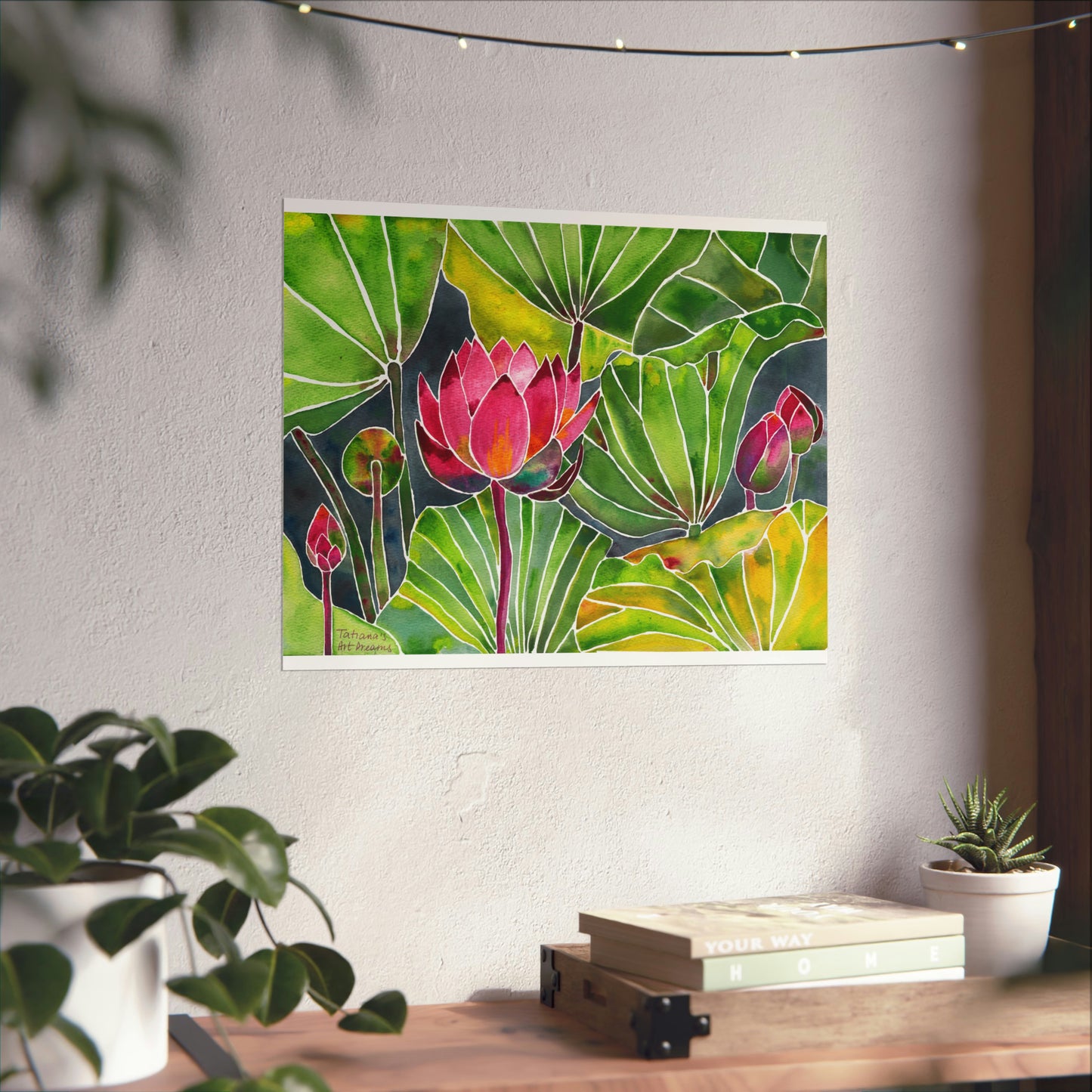 Lotus Oasis. Art Print